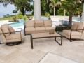 Dover Upholstered Seating Set, Mocha