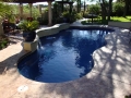 Freeform Swimming Pool with Pergola and Sheer Descent