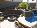 Swimming Pool with Firepits