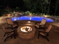 Swimming Pool with Firepits and Pool Led Lights