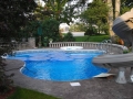 Inground Swimming Pool & Spa with Slide